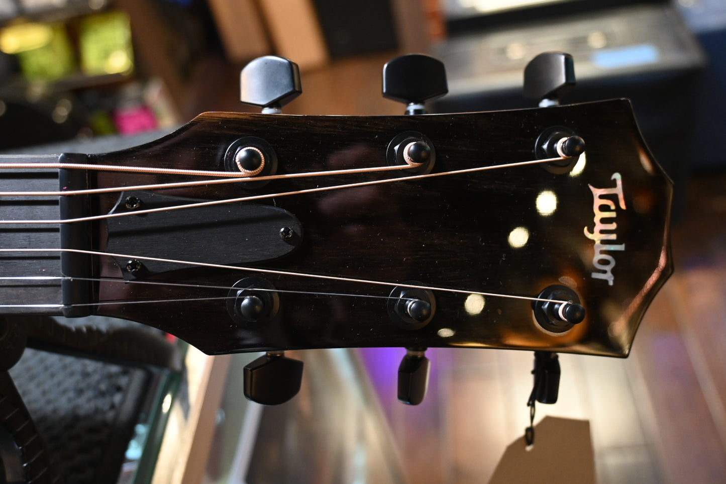 Taylor Custom GA Grand Auditorium Bearclaw Spruce/Big Leaf Quilt Maple Catch #26 - Silver Cranberry Supernova Guitar #4106 - Danville Music