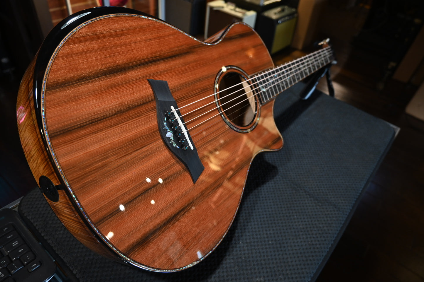 Taylor Custom GC 12-Fret Grand Concert Catch #32 Sinker Redwood/Master Grade Koa Guitar #4121 - Danville Music