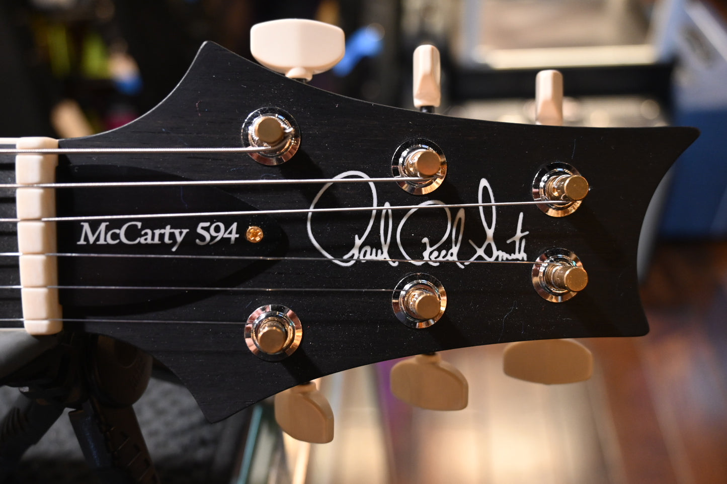PRS Wood Library McCarty 594 Hollowbody II 10-Top/Back McCarty III Pickups - Blue Fade Guitar #3509 - Danville Music