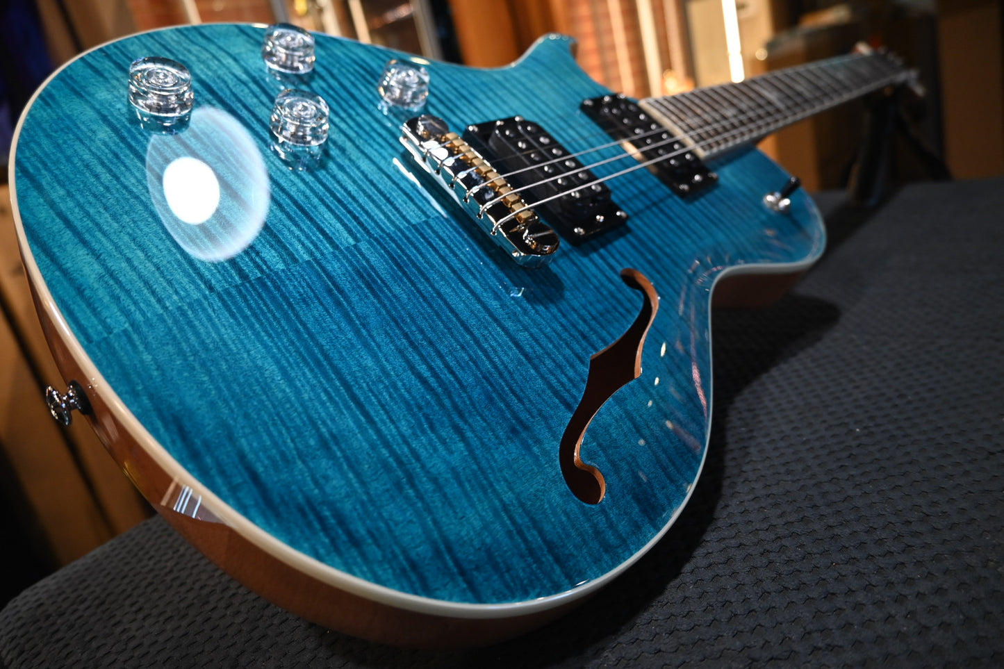 PRS SE Zach Myers 594 Lefty - Myers Blue Guitar #7750 - Danville Music