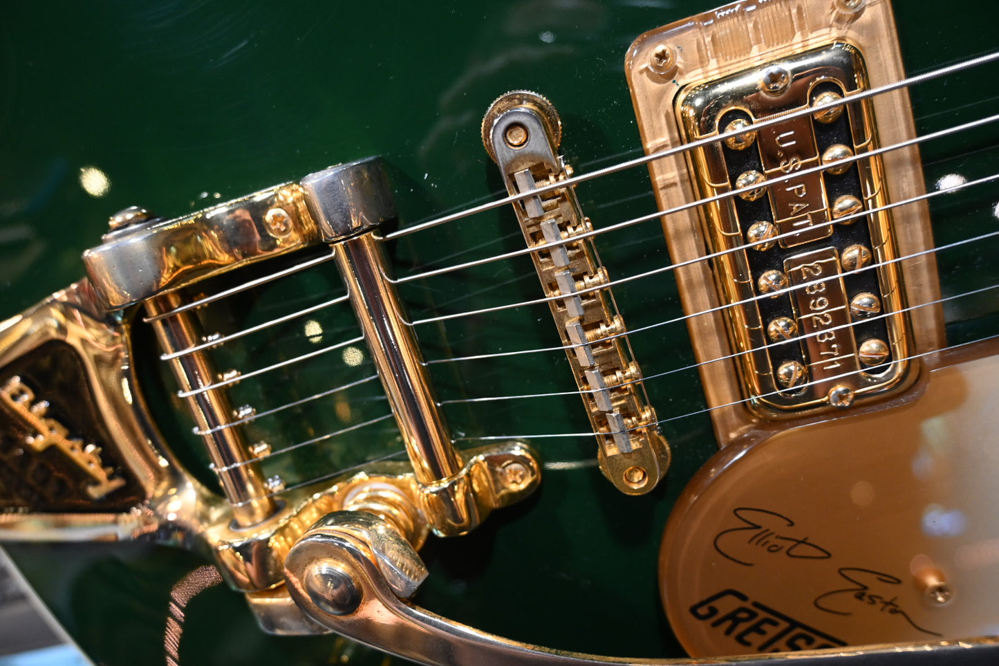 Gretsch Elliot Easton Bigsby G6128TEE - Cadillac Green Guitar #2716 - Danville Music