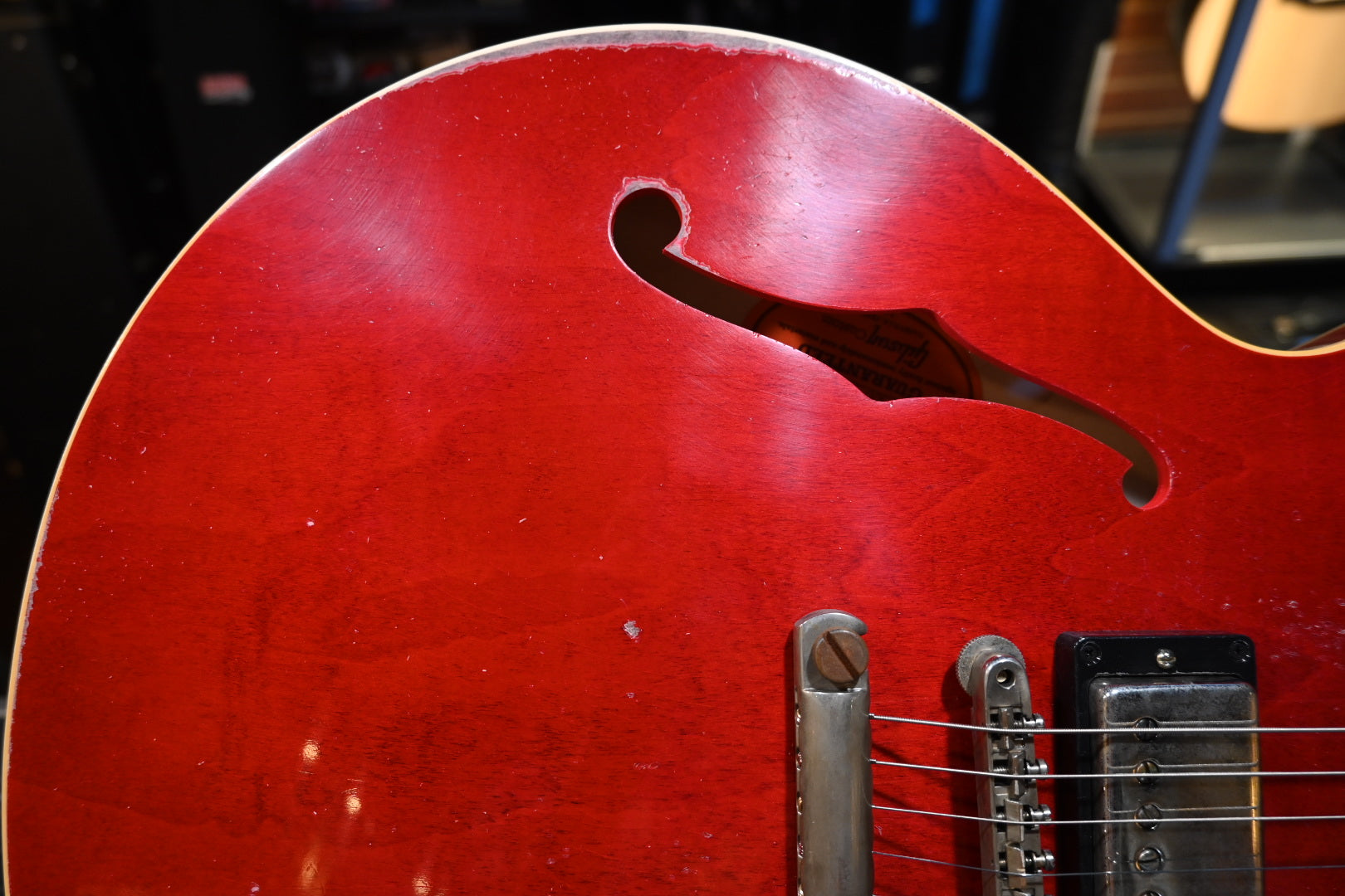 Gibson Custom Shop 1961 EE-335 Reissue Murphy Lab Heavy Aged - ‘60s Cherry Guitar #0036 - Danville Music