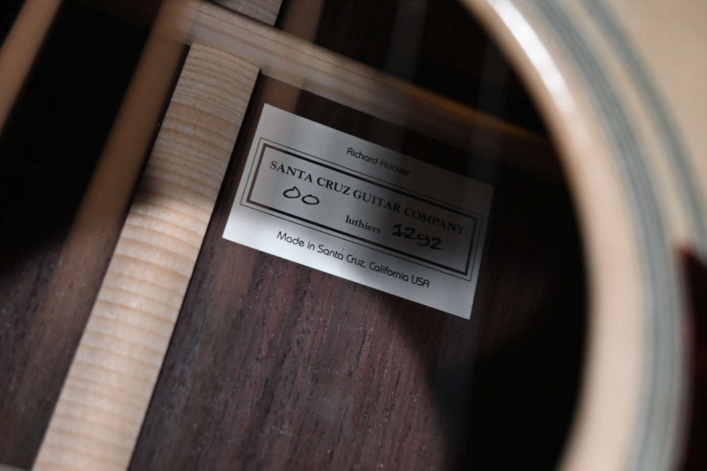 Santa Cruz OO Adirondack Spruce/Brynn Athyn Indian Rosewood Guitar #1292 - Danville Music