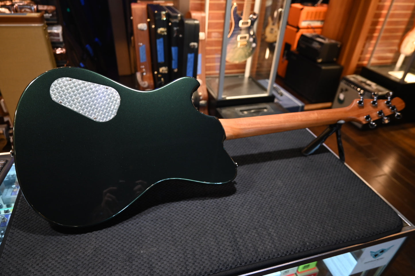 Powers Electric A-Type PF42 Hard Tail - Dark British Racing Green Guitar #B002 - Danville Music