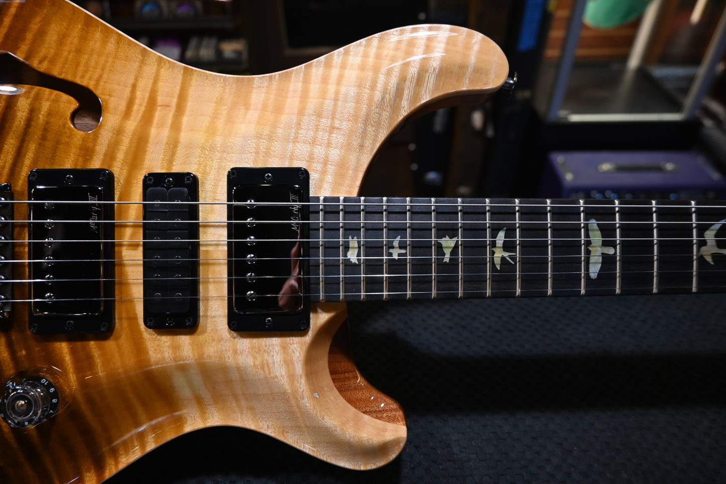 PRS Wood Library Special Semi-Hollow Danville Music 35th Anniversary Artist Top - Sandstorm Fade Guitar #6041