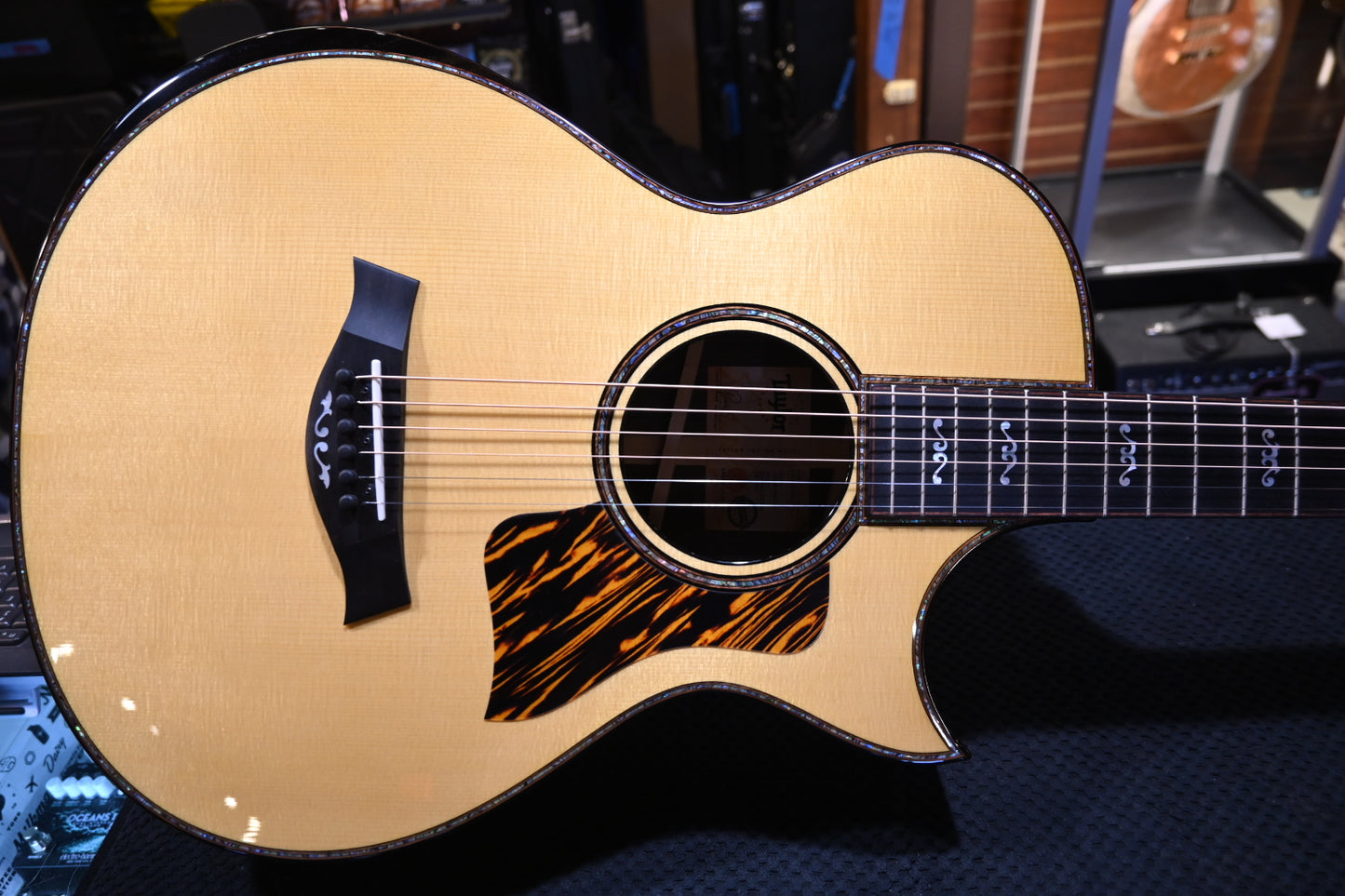 Taylor Custom Select 912ce 12-Fret Lutz Spruce/Rosewood Guitar #4109 - Danville Music