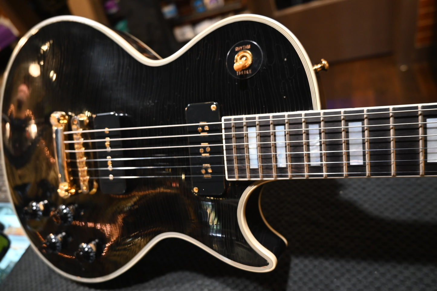 Gibson Custom Shop 1954 Les Paul Custom 2020 Relic - Ebony Guitar #0045