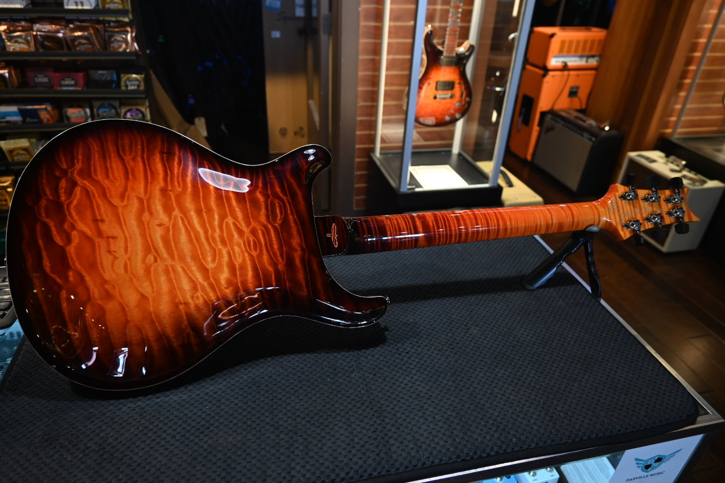 PRS Private Stock Hollowbody II Piezo Gothic - Electric Tiger Glow Guitar #10569 - Danville Music