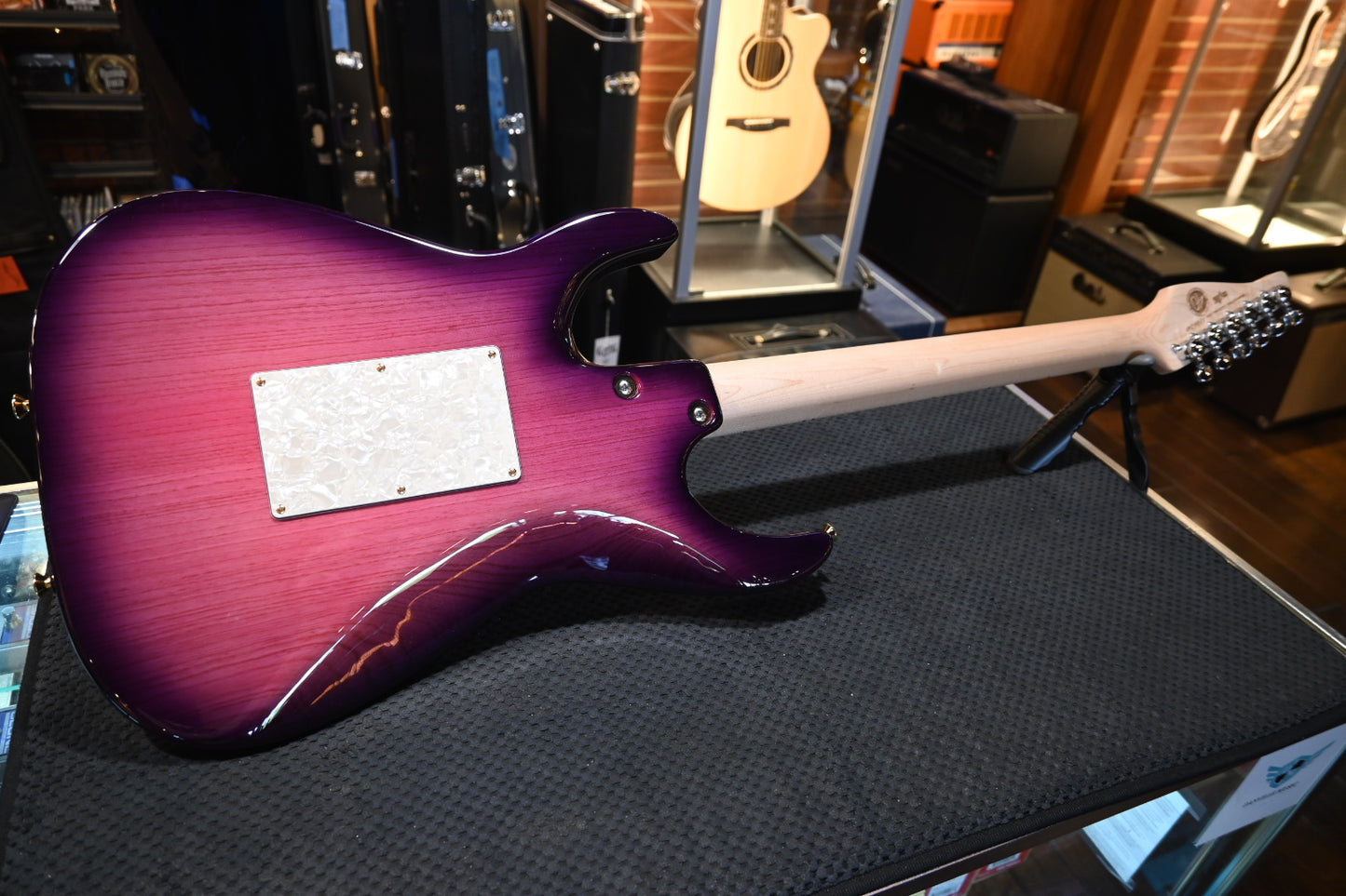Tom Anderson Guardian Angel - Natural Pink to Purple Burst Guitar #624P