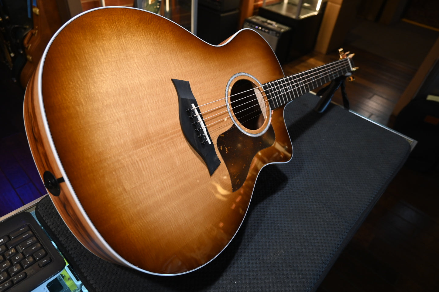 Taylor 214ce Special Edition Tigerwood Guitar #5414 - Danville Music