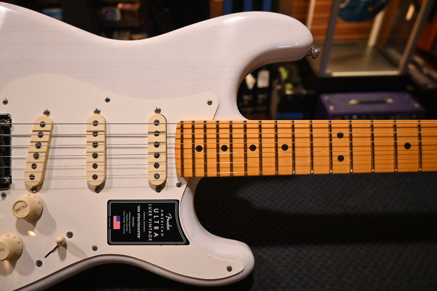 Fender American Ultra Lux Vintage ‘50s Stratocaster - White Blonde Guitar #2879 - Danville Music