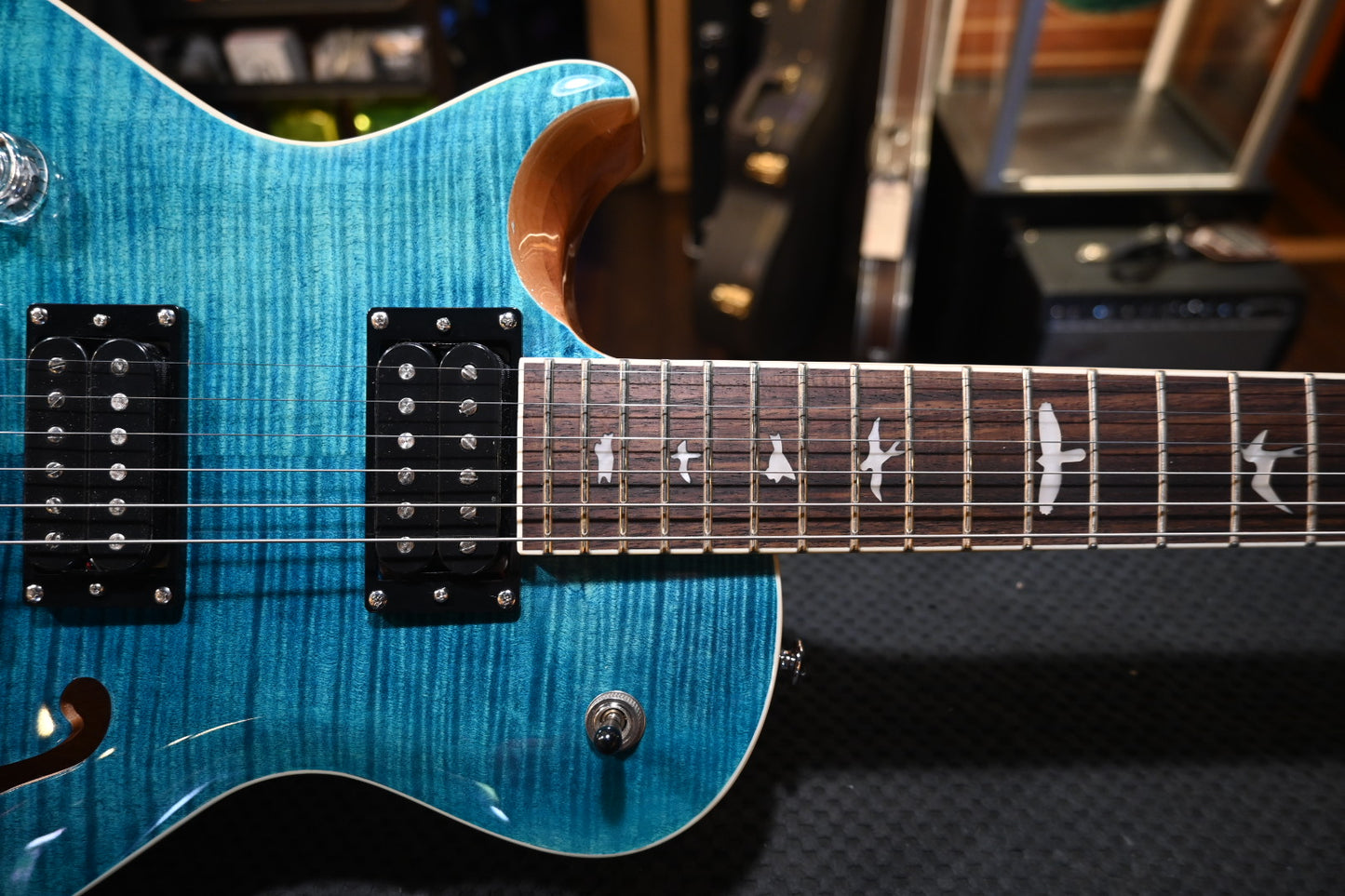 PRS SE Zach Myers 594 Lefty - Myers Blue Guitar #7750 - Danville Music