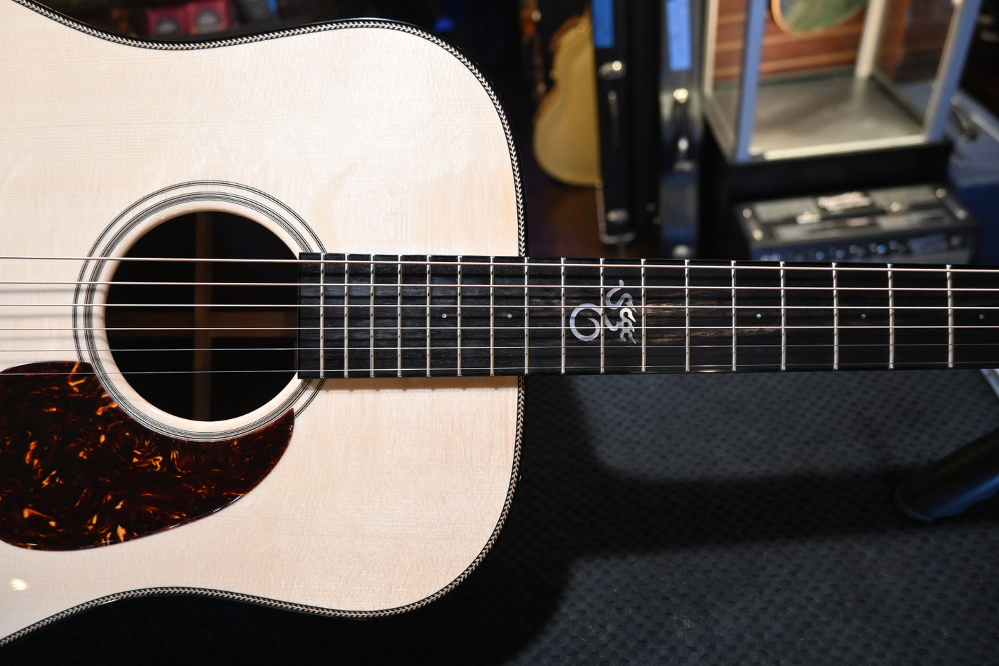 Santa Cruz Model D Bearclaw German Spruce/Bryn Athyn Rosewood Guitar #7986