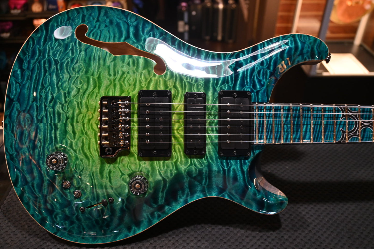 PRS Private Stock Special Semi-Hollow Gothic - Laguna Glow Guitar #10568 - Danville Music