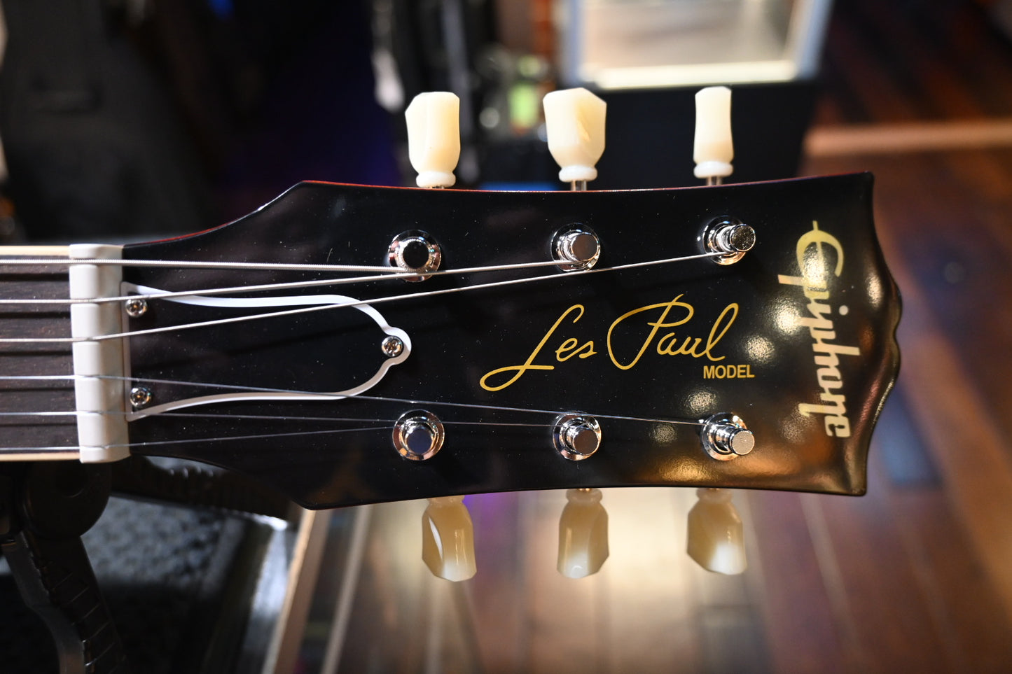 Epiphone Inspired by Gibson Custom 1959 Les Paul Standard Reissue - Washed Bourbon Burst Guitar #0100 - Danville Music