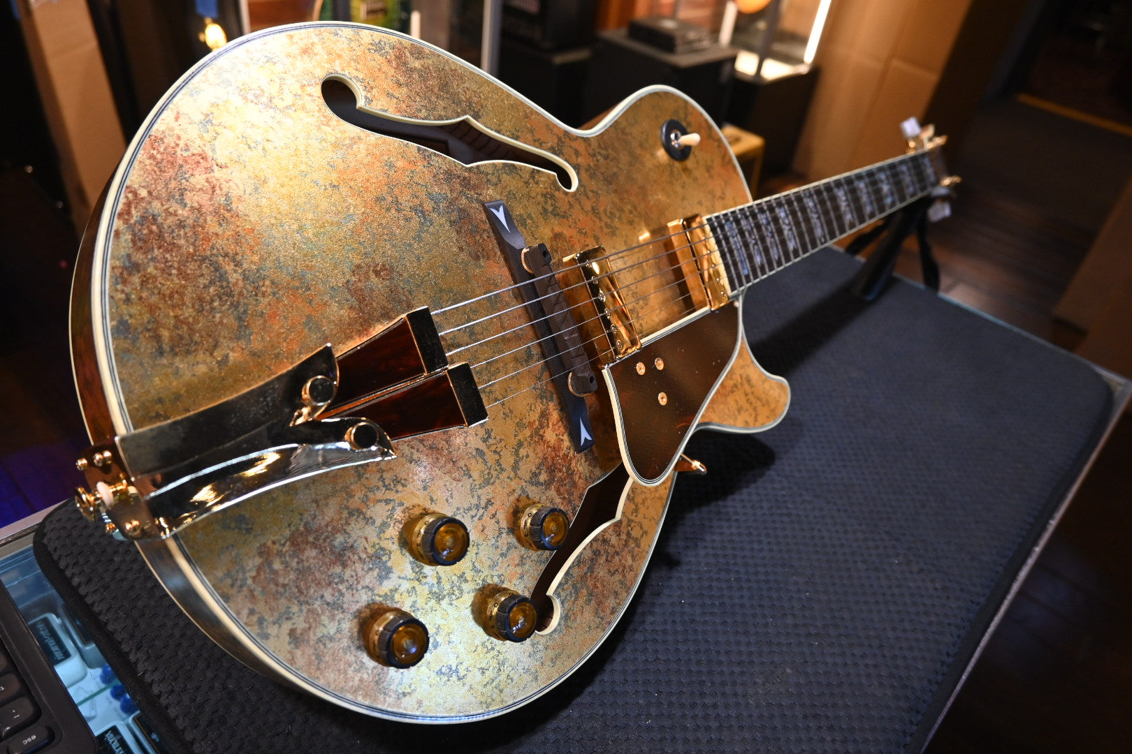 Ibanez George Benson GB30TH 30th Anniversary 2008 - Gold Foil Guitar #9861 - Danville Music