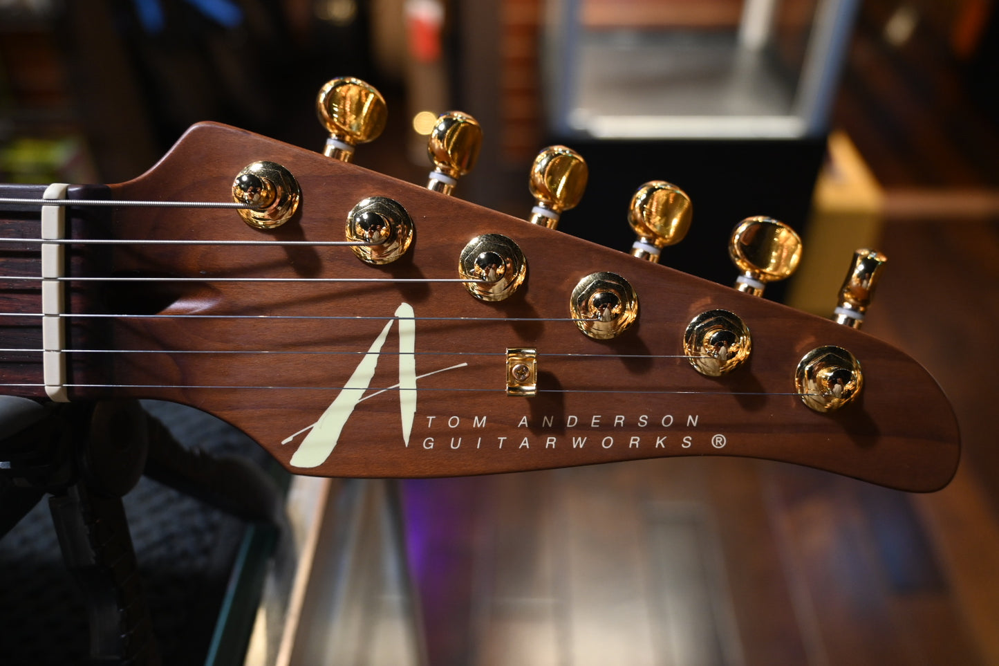 Tom Anderson Drop Top Classic Shorty Hollow Koa - Light Tobacco Shaded Edge Guitar #524N