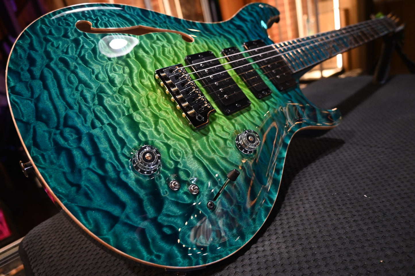 PRS Private Stock Special Semi-Hollow Gothic - Laguna Glow Guitar #10568 - Danville Music