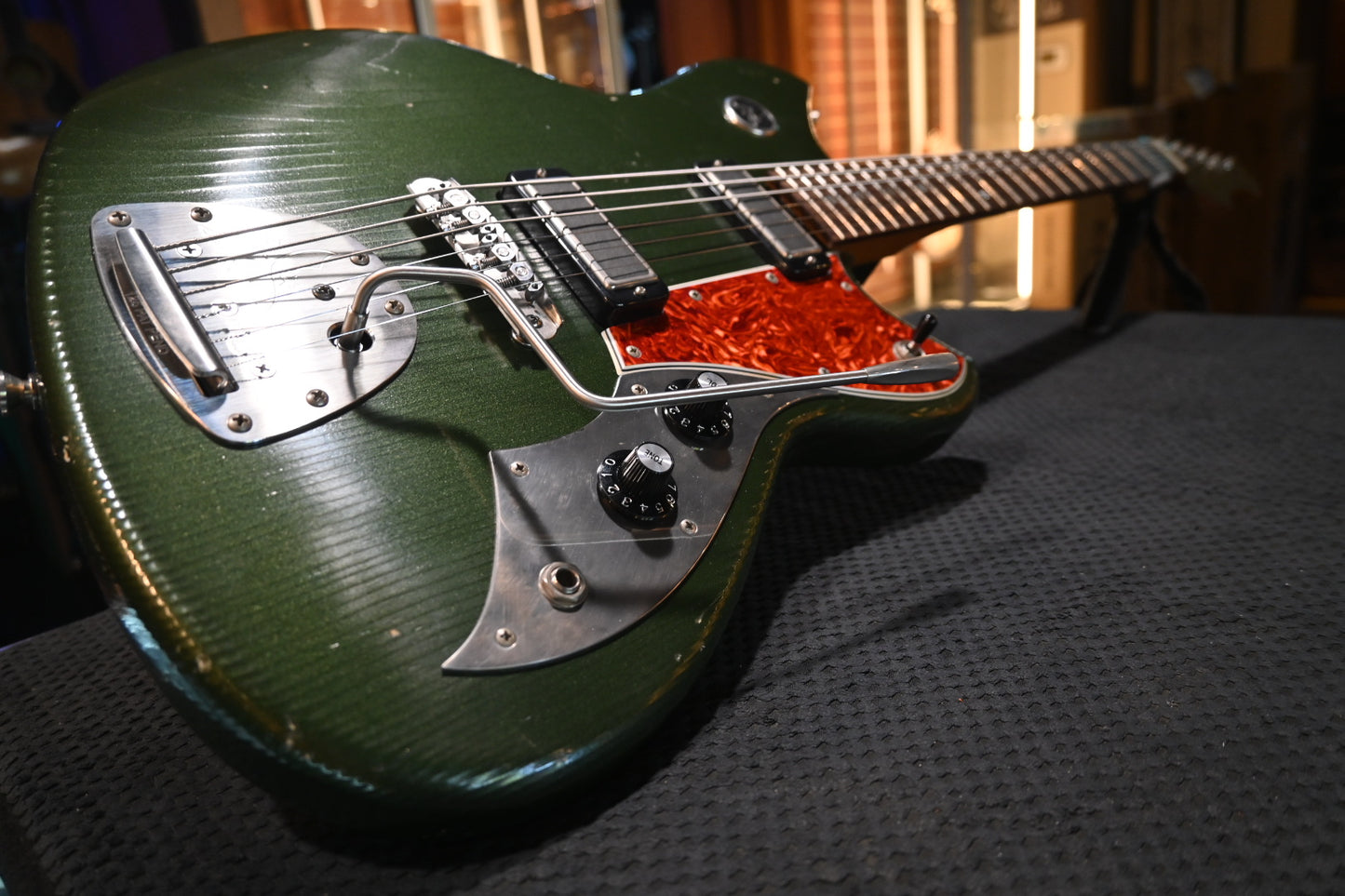 Novo Nucleus Serus J Baritone - Cadillac Green Guitar #5347