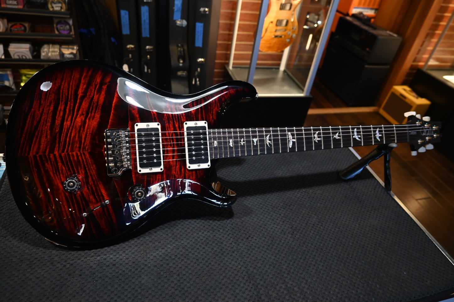 PRS Custom 24 - Fire Red Wrap Guitar #7270 - Danville Music
