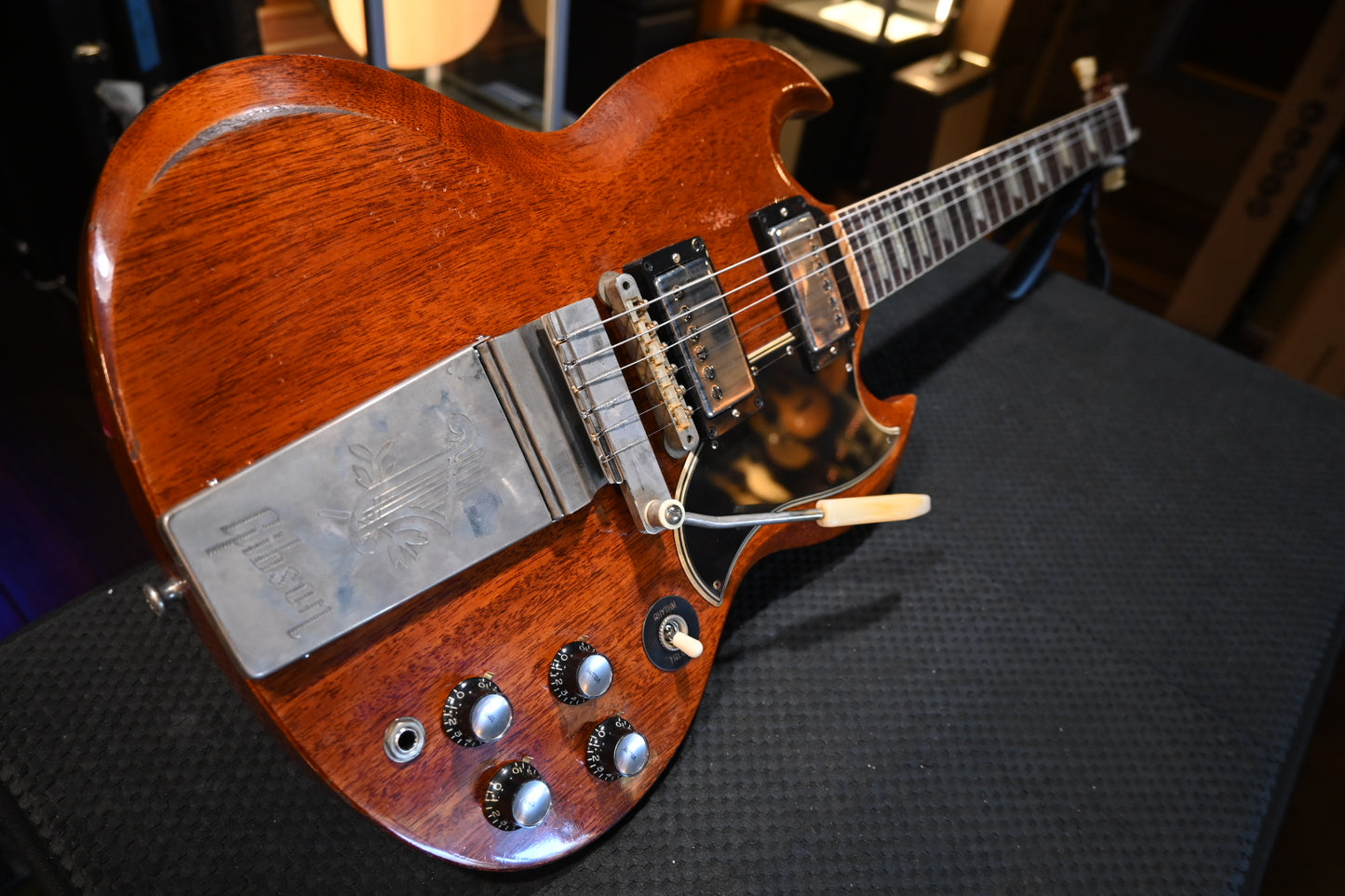 Gibson Custom Shop 1964 SG Standard Reissue w/ Maestro Vibrola Murphy Lab Heavy Aged - Faded Cherry Guitar #0024 - Danville Music