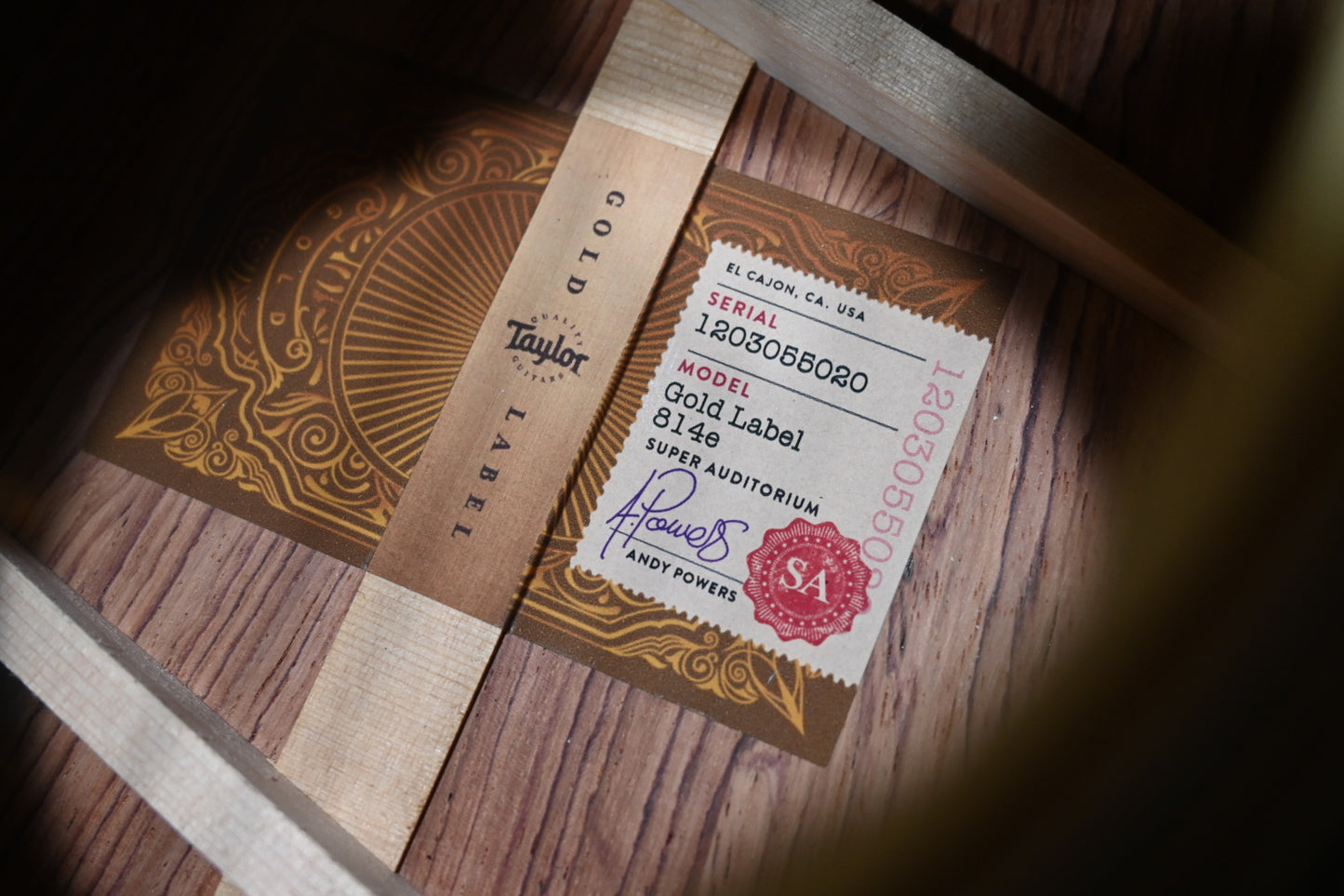 Taylor Gold Label 814e - Natural Guitar #5020 - Danville Music