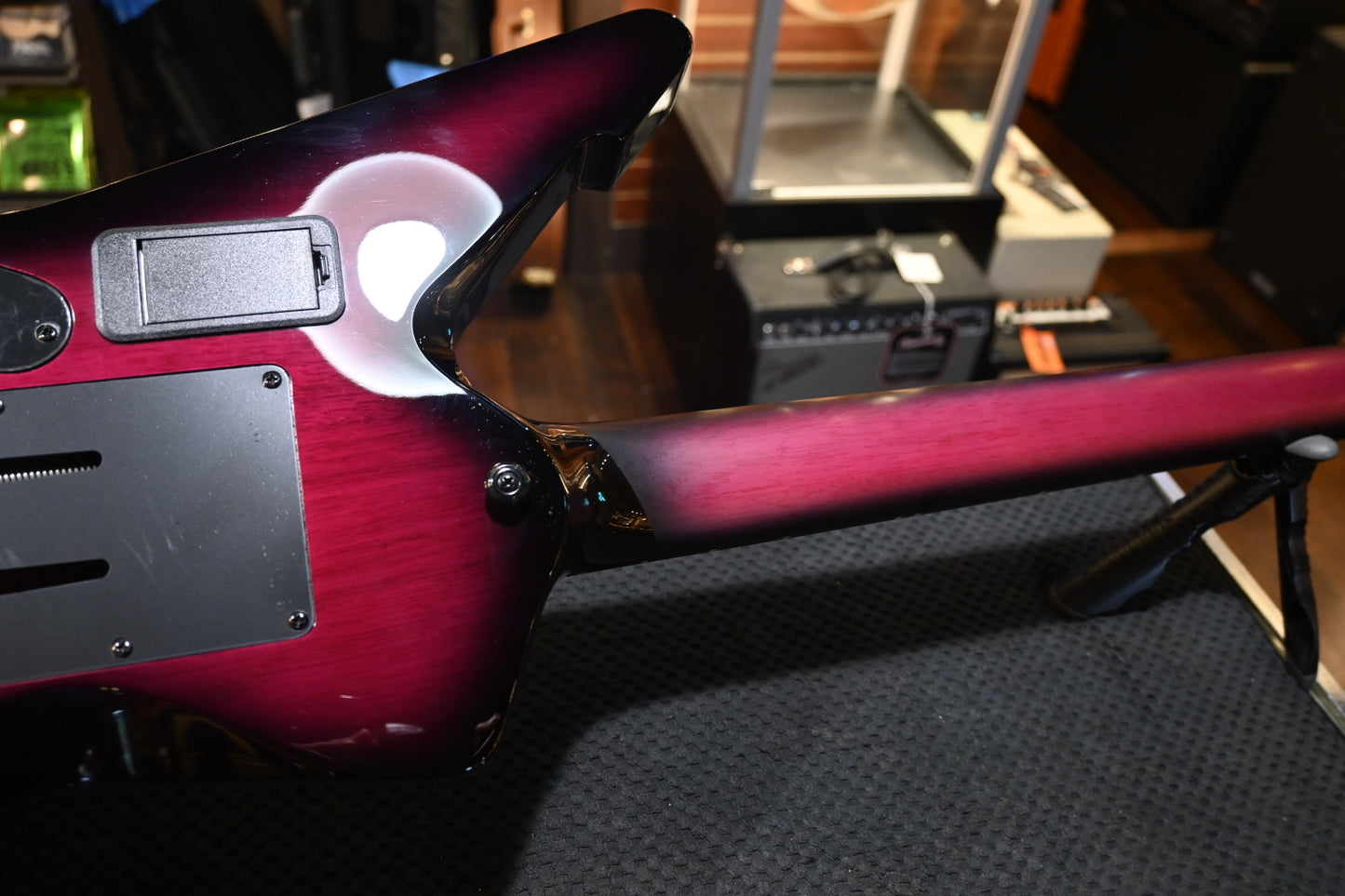 Schecter E-1 FR S - Trans Purple Burst Guitar #3699 - Danville Music