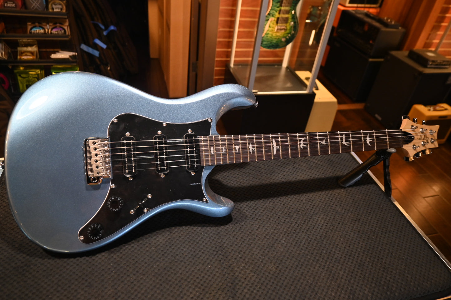 PRS SE NF3 Rosewood - Ice Blue Metallic Guitar #6579 - Danville Music