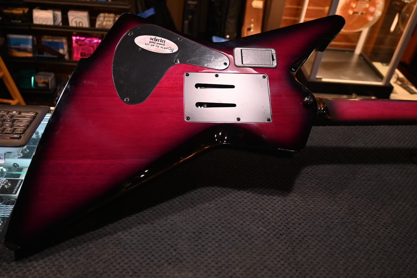 Schecter E-1 FR S - Trans Purple Burst Guitar #3699 - Danville Music