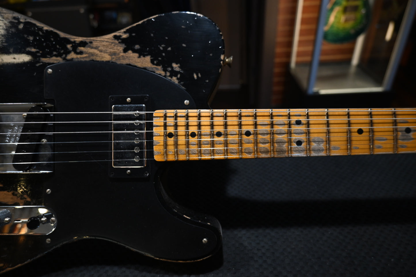 Fender Custom Shop LTD 1951 HS Telecaster Super Heavy Relic - Aged Black Guitar #8644 - Danville Music