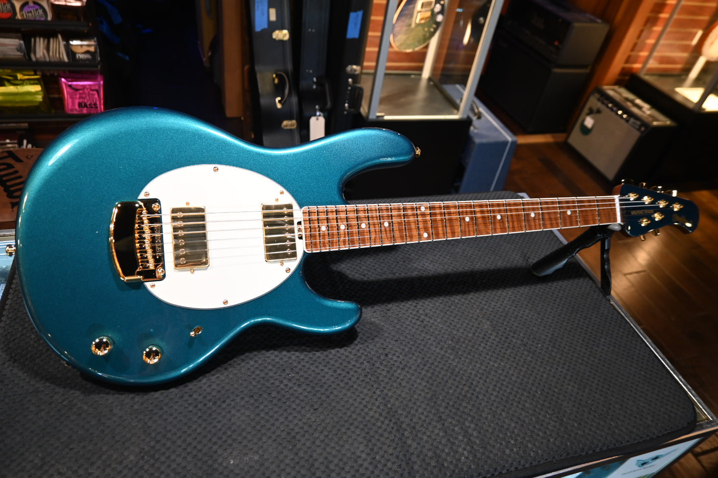 Music Man Stingray Deluxe II Cory Wong - Pine Green Guitar #2288