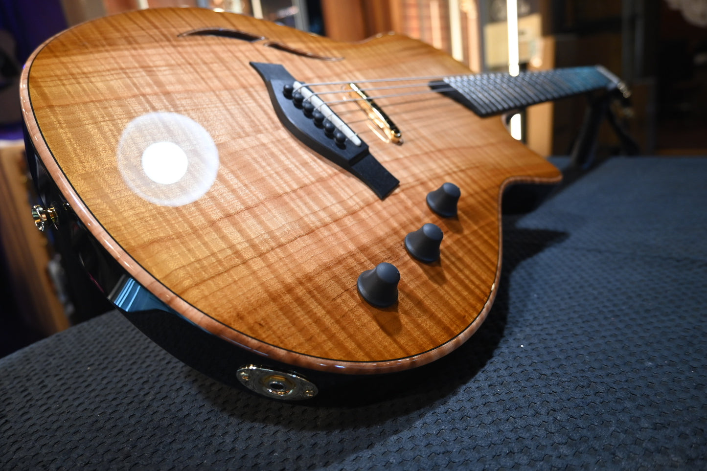Taylor Custom T5z Figured Maple/Urban Ash Catch #27 - Antique Blonde Guitar #5083 - Danville Music