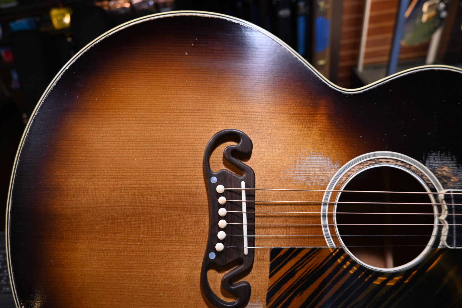 Gibson Custom Shop 1939 SJ-100 Heavy Aged - Faded Vintage Sunburst Guitar #5027 - Danville Music