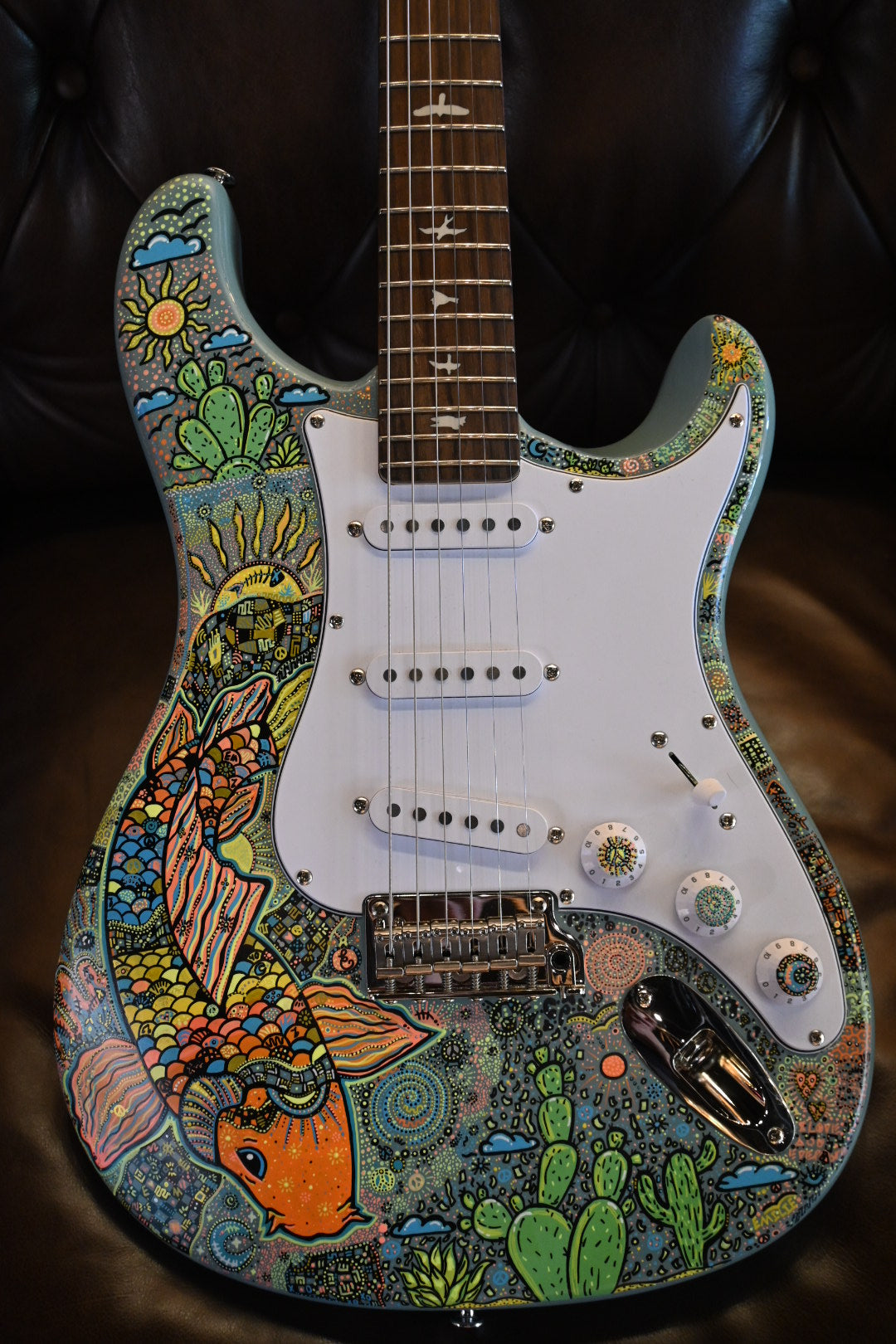 PRS SE Silver Sky Danville Music X Rosati “Desert Dreams” Edition - Stone Blue Guitar #2065 - Danville Music