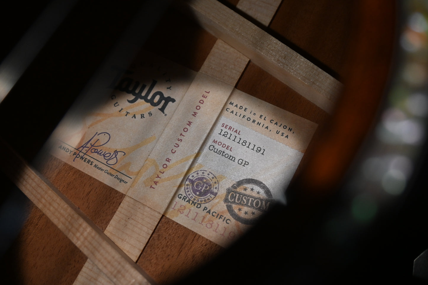 Taylor Custom GP Grand Pacific Mahogany/Mahogany 2021 Guitar #1191 - Danville Music