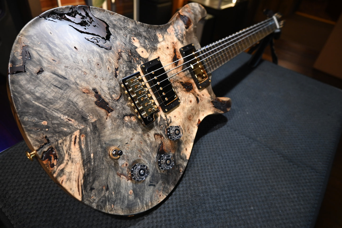 PRS Private Stock DGT Buckeye Burl - Satin Natural Guitar #11672 - Danville Music