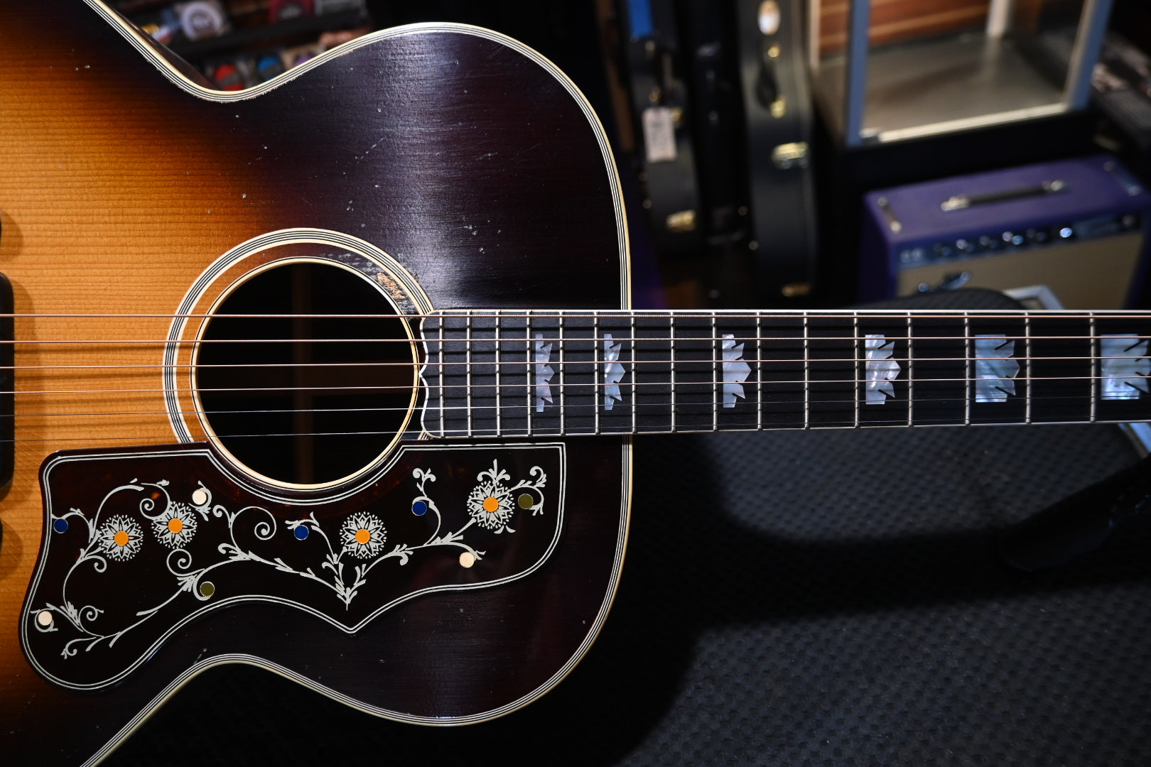 Gibson Custom Shop Pre-War SJ-200 Rosewood - Faded Vintage Sunburst Guitar #5050 - Danville Music