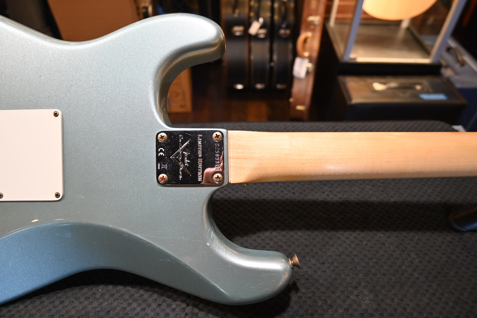 Fender Custom Shop LTD 1969 Stratocaster Bone Tone Journeyman - Aged Fire Mist Silver Guitar #3316 - Danville Music