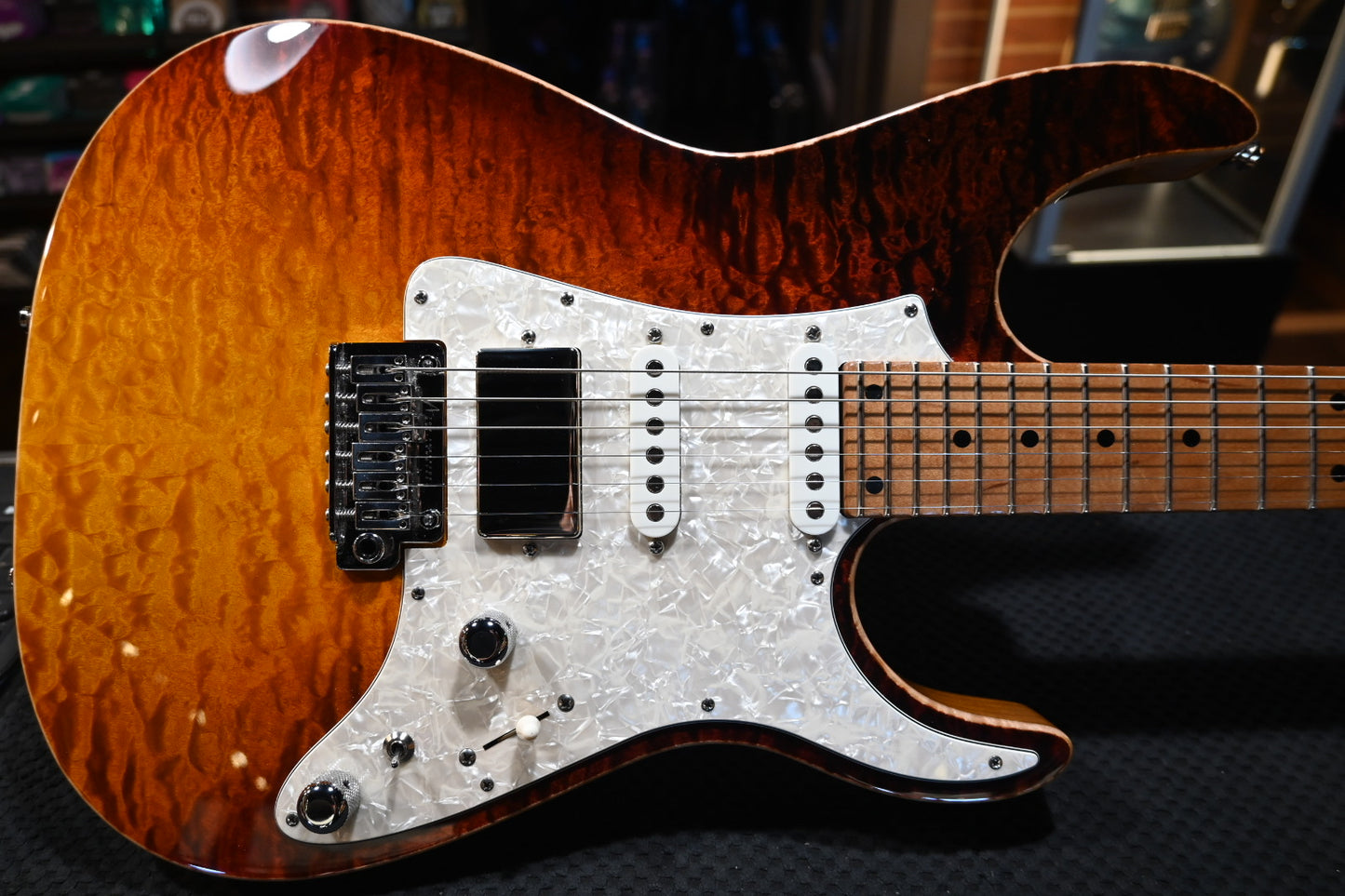 Tom Anderson Guardian Angel 2022 - Fire WakeSurf Guitar #422N - Danville Music