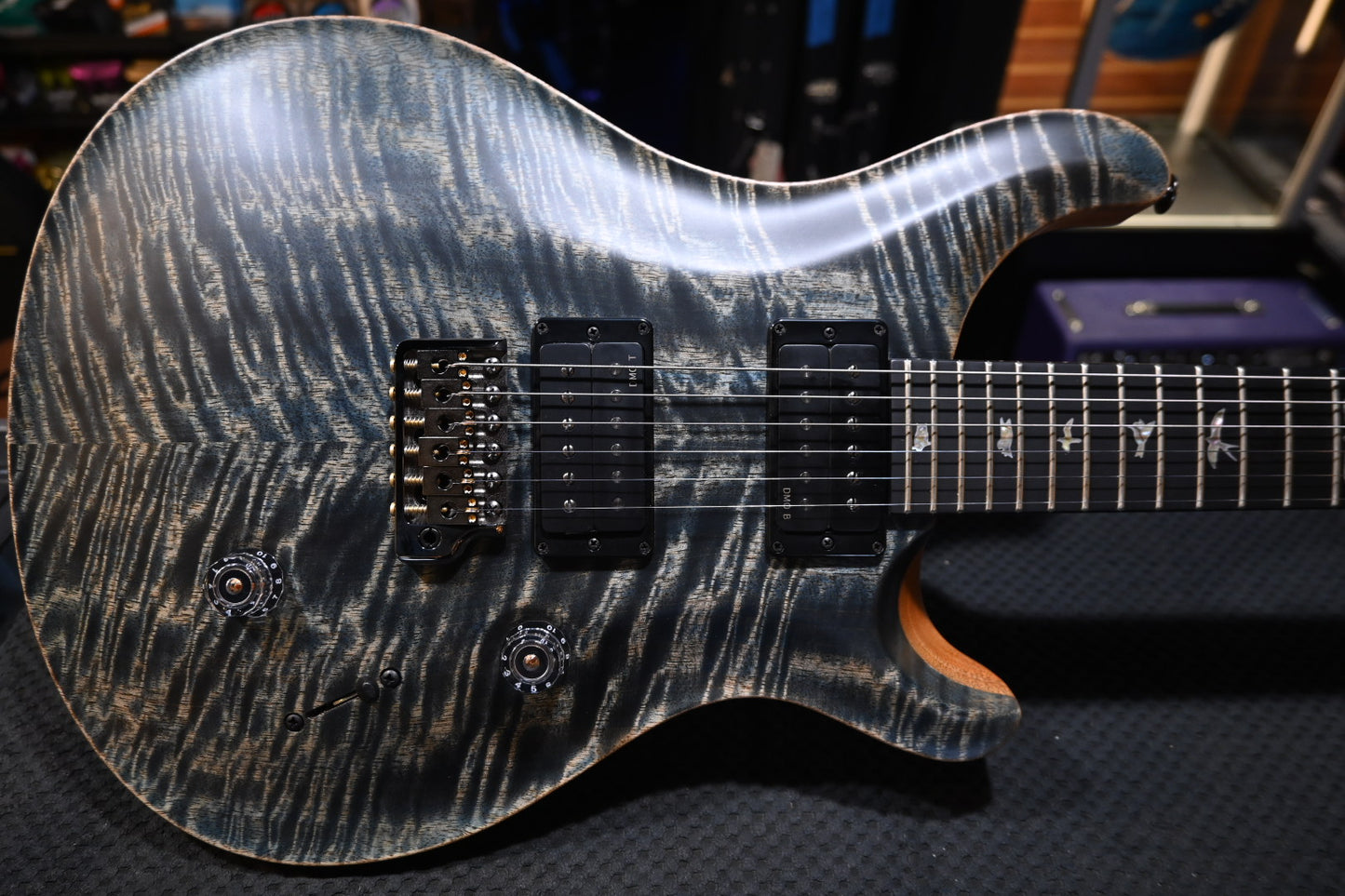 PRS 40th Anniversary Custom 24 Satin Limited Edition - Faded Whale Blue Guitar #9604 - Danville Music