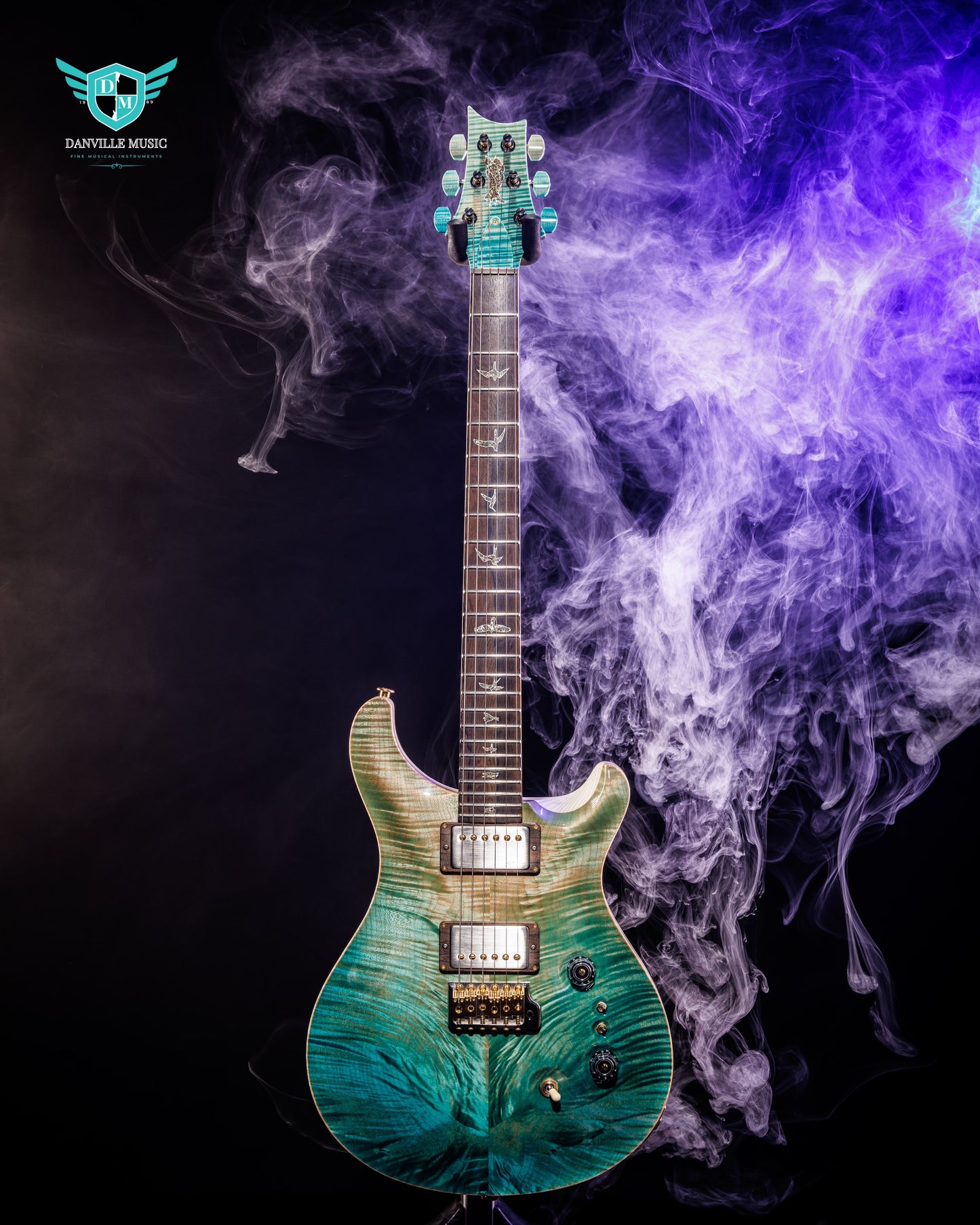 PRS Private Stock Custom 24-08 “The Vortex” - Bahamian Blue Reverse Dragon’s Breath Guitar #11681