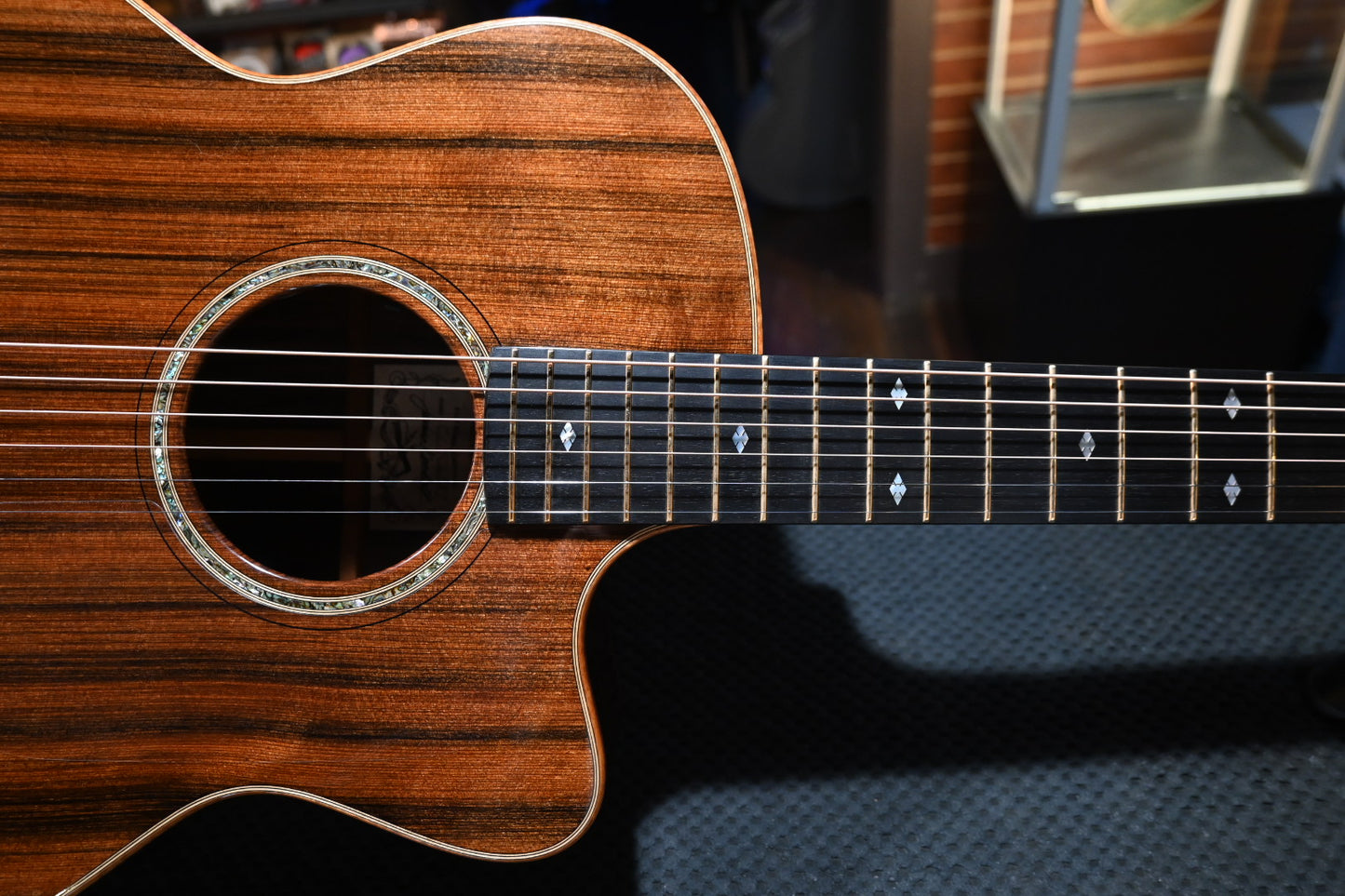 Goodall Concert Jumbo Cutaway 2017 Master Grade Redwood/AAA Cocobolo Guitar #6587 - Danville Music