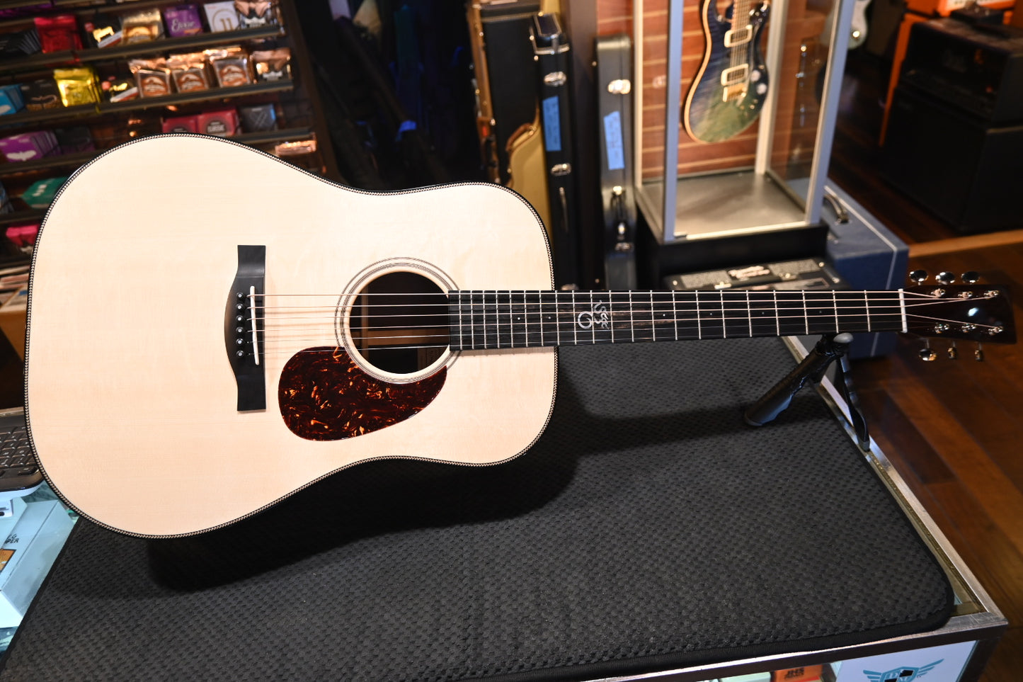 Santa Cruz Model D Bearclaw German Spruce/Bryn Athyn Rosewood Guitar #7986