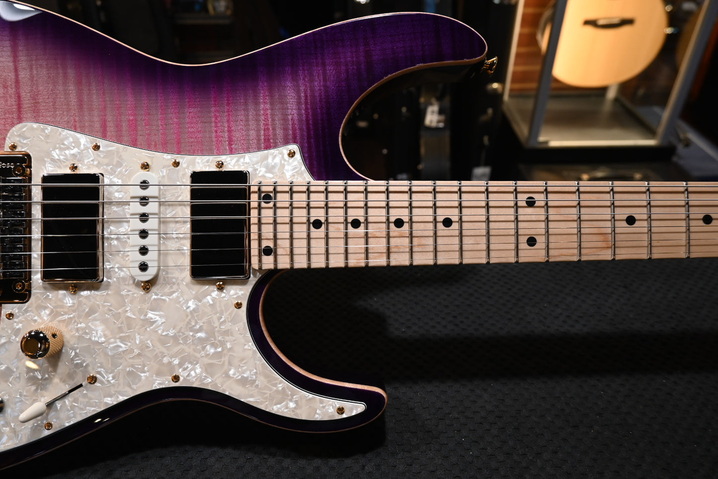 Tom Anderson Guardian Angel - Natural Pink to Purple Burst Guitar #624P