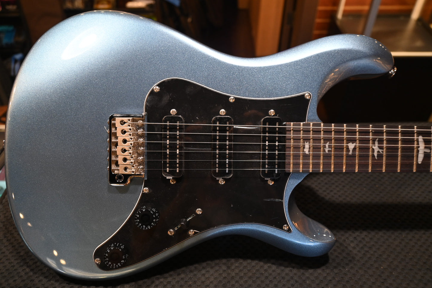 PRS SE NF3 Rosewood - Ice Blue Metallic Guitar #6579 - Danville Music