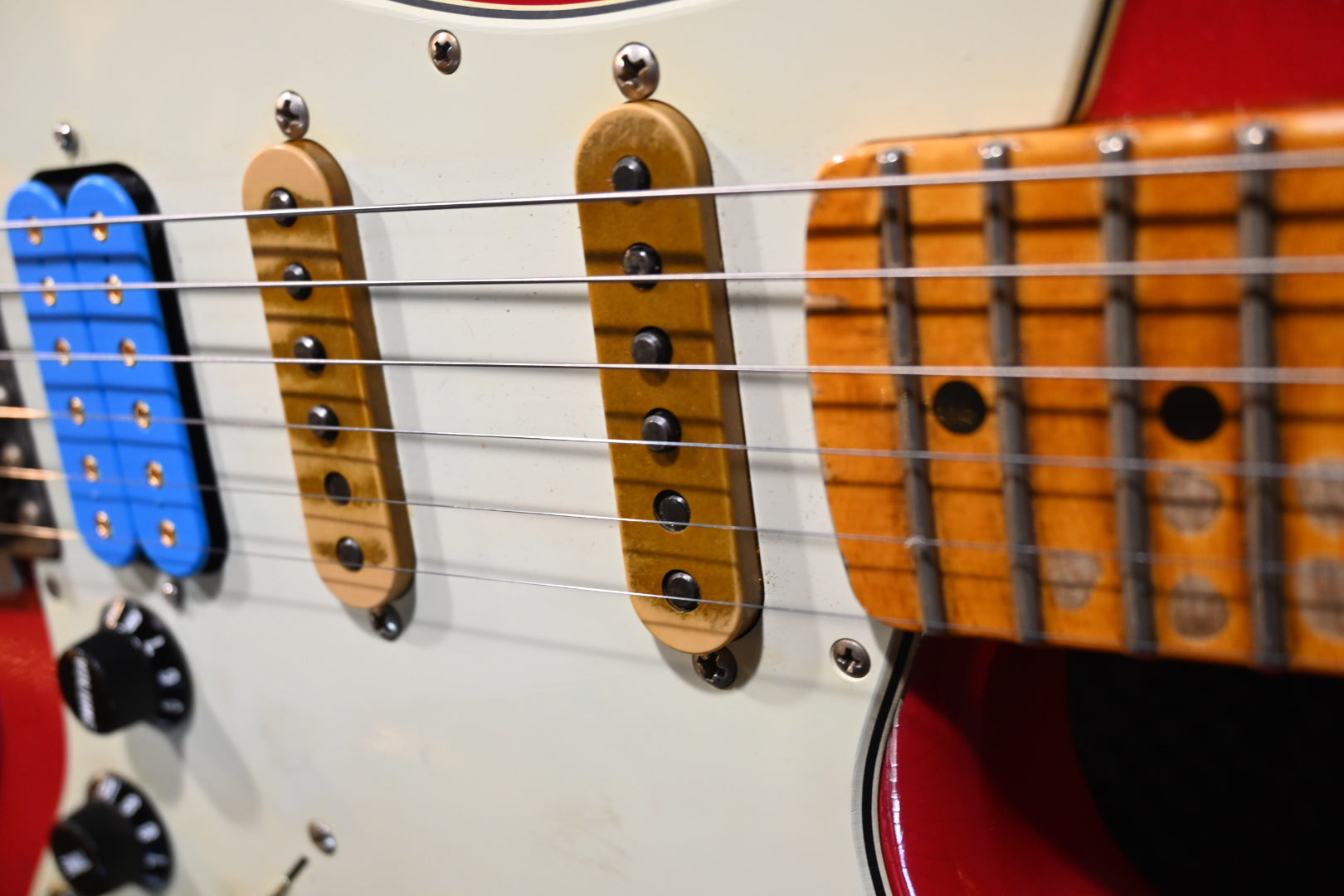 Fender Custom Shop Alley Cat Stratocaster Heavy Relic 2023 - Torino Red Guitar #0917 - Danville Music