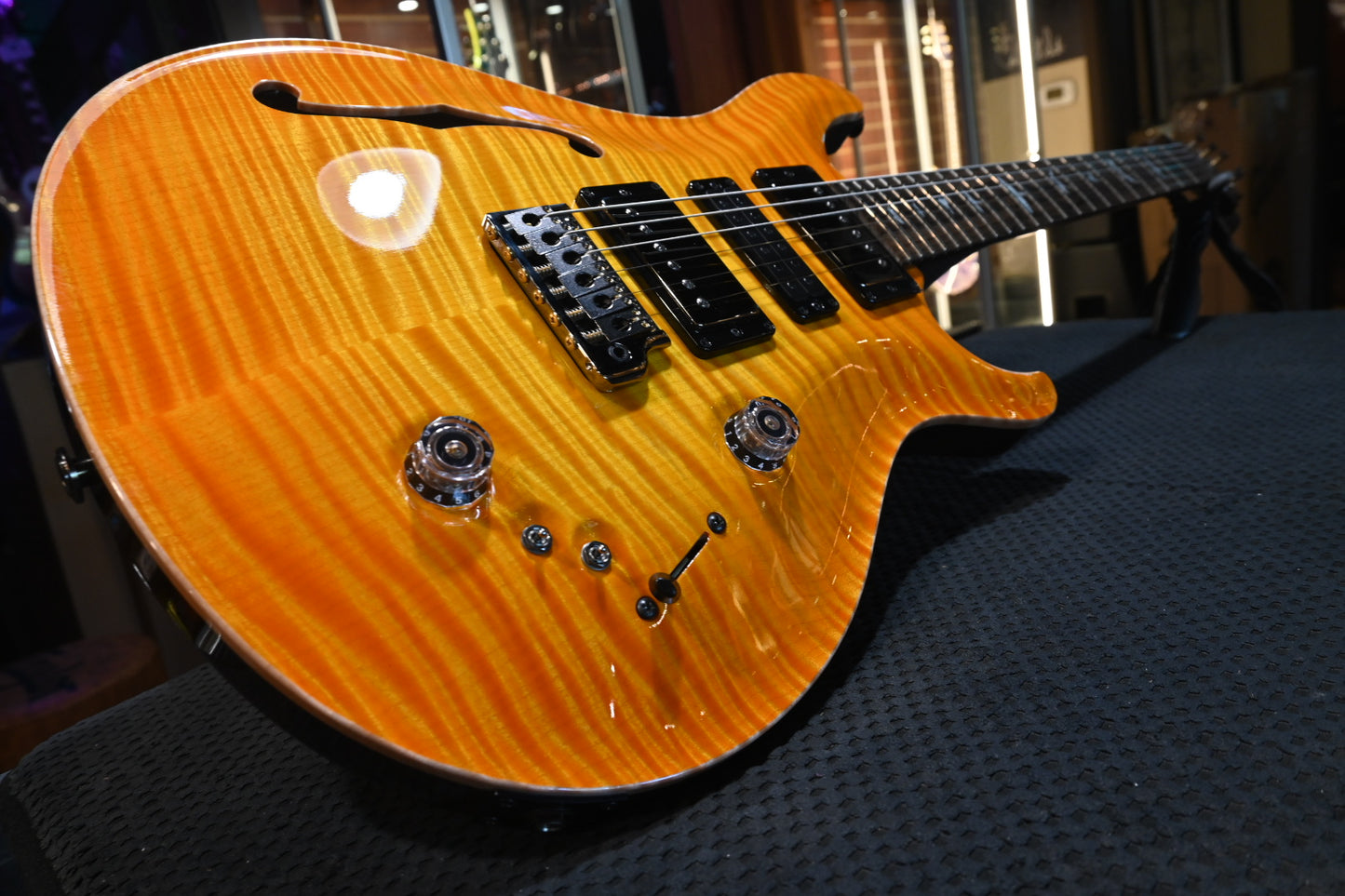 PRS Private Stock Special Semi-Hollow LTD 2022 - Citrus Glow Guitar #10060 - Danville Music