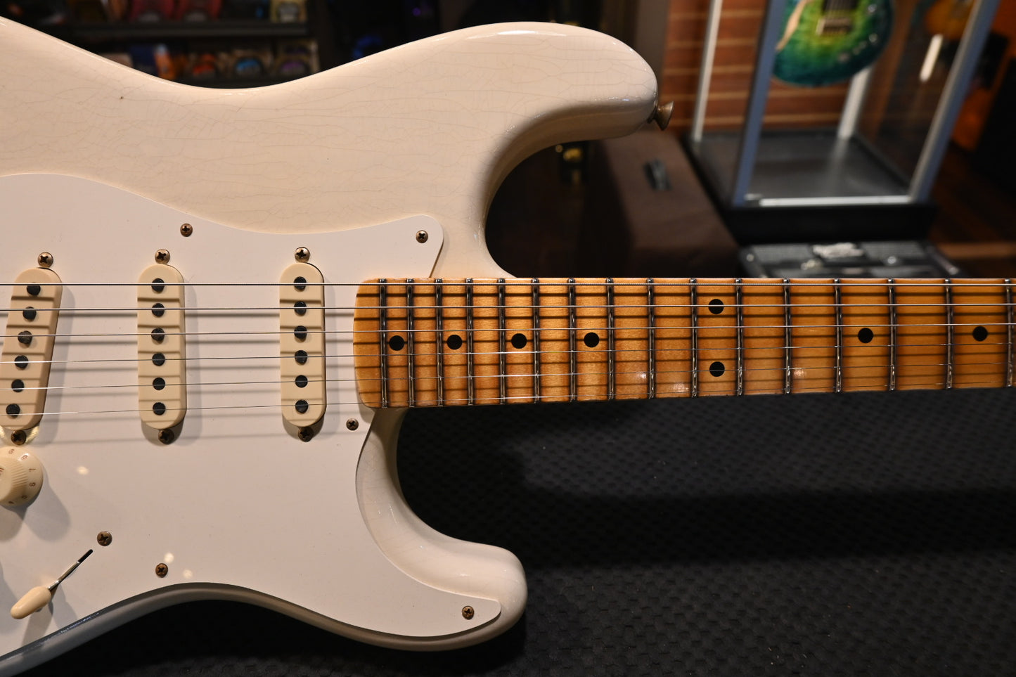 Fender Custom Shop 1956 Stratocaster Journeyman - Aged White Blonde Guitar #4817 - Danville Music