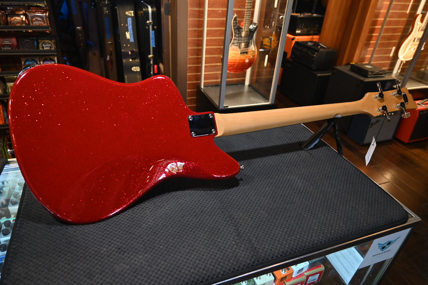 Duesenberg Kavalier Short Scale Bass - Red Sparkle Bass #2249 - Danville Music