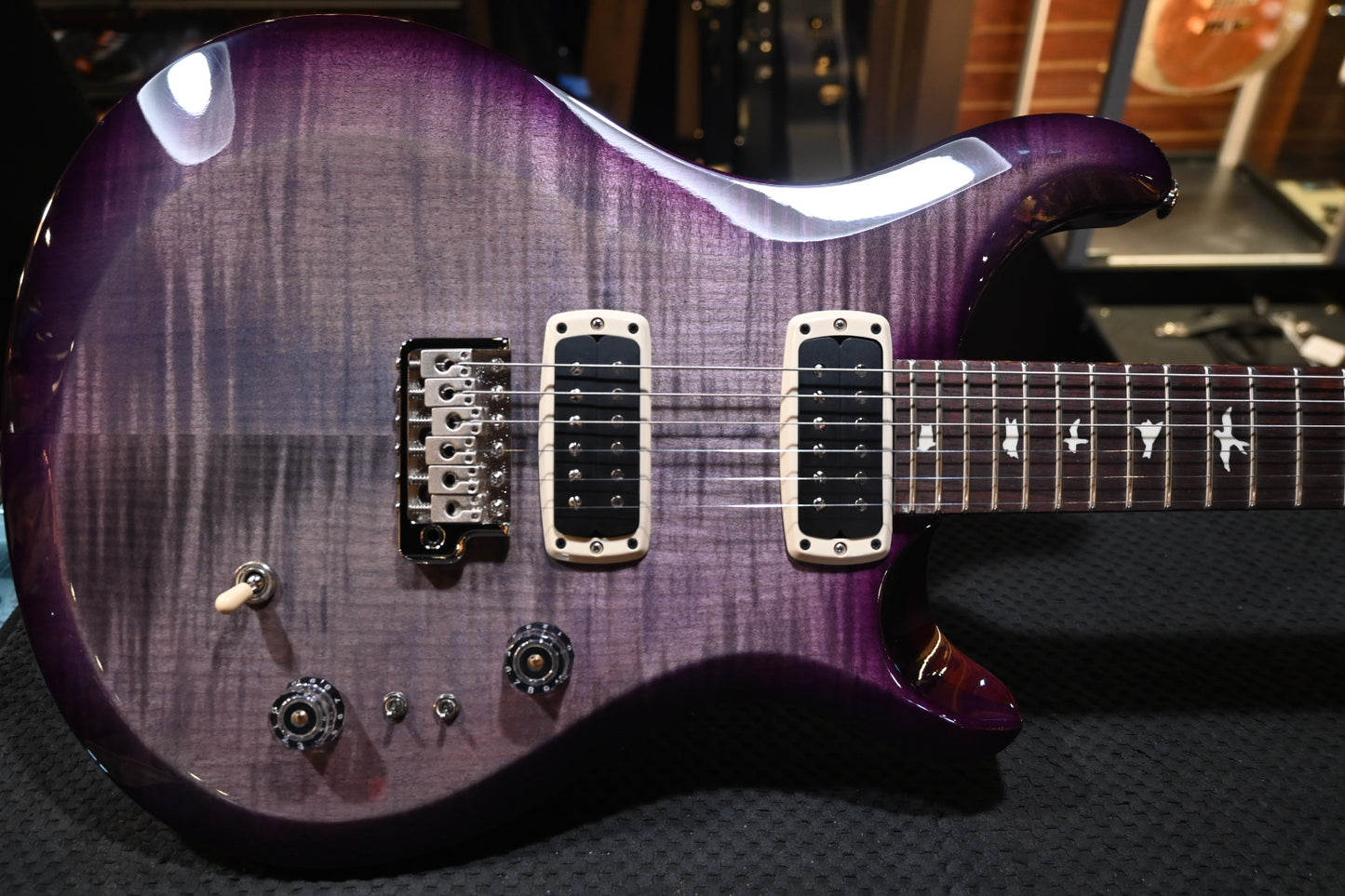 PRS S2 Custom 24-08 - Faded Gray Black Purple Burst Guitar #6969